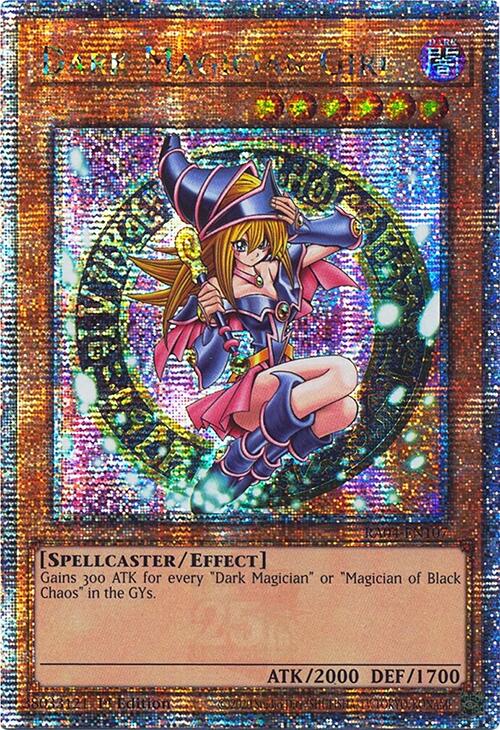 Dark Magician Girl (3rd Art) [RA04-EN107] Quarter Century Secret Rare | Odin's Place
