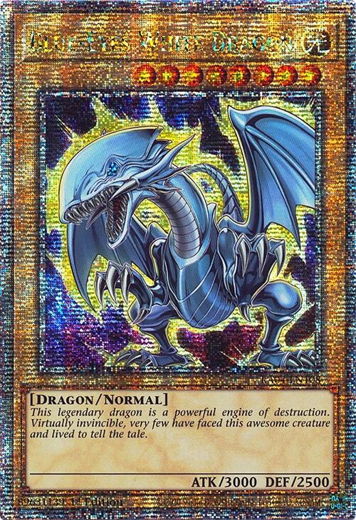 Blue-Eyes White Dragon (7th Art) [RA04-EN108] Quarter Century Secret Rare | Odin's Place