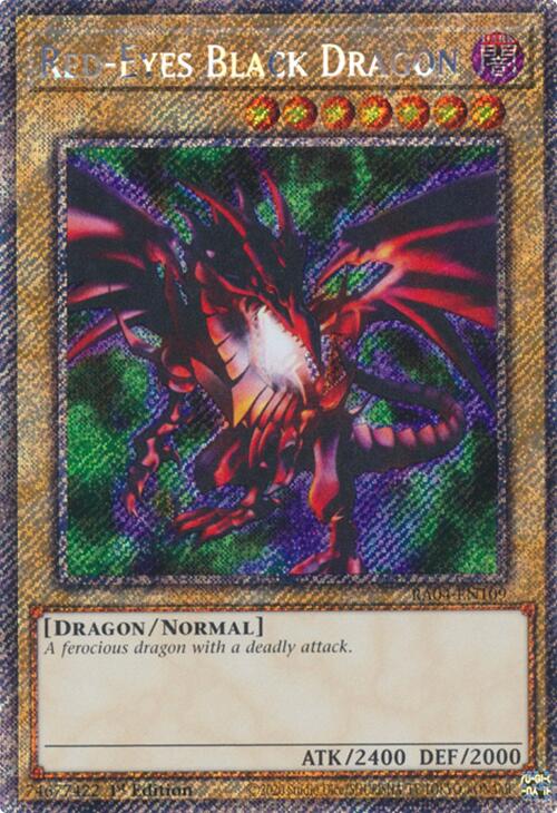 Red-Eyes Black Dragon (4th Art) [RA04-EN109] Platinum Secret Rare | Odin's Place