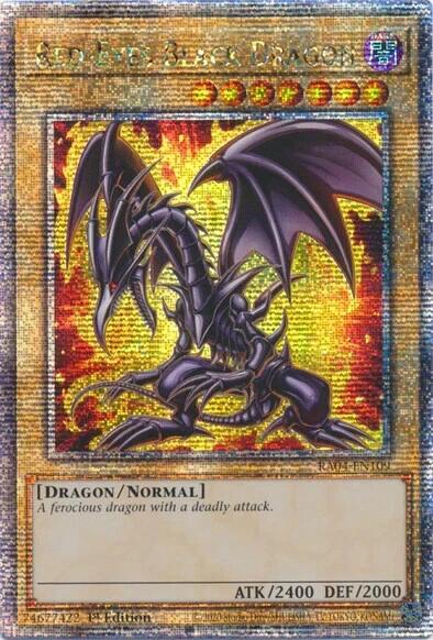 Red-Eyes Black Dragon (7th Art) [RA04-EN109] Quarter Century Secret Rare | Odin's Place