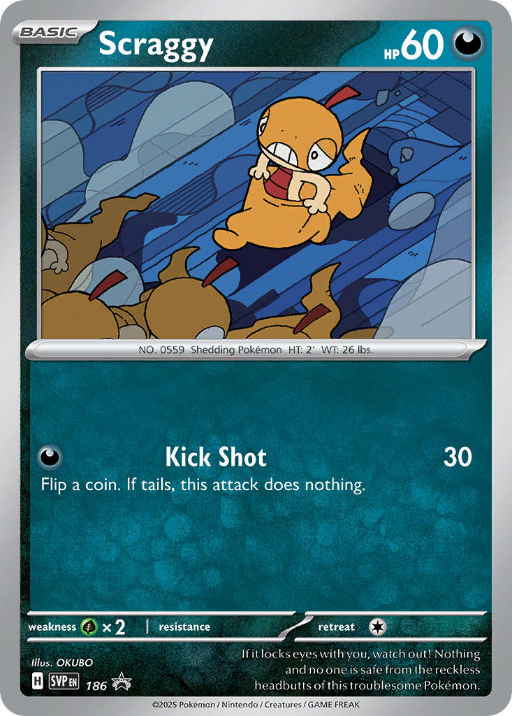 Scraggy (186) [Scarlet & Violet: Black Star Promos] | Odin's Place