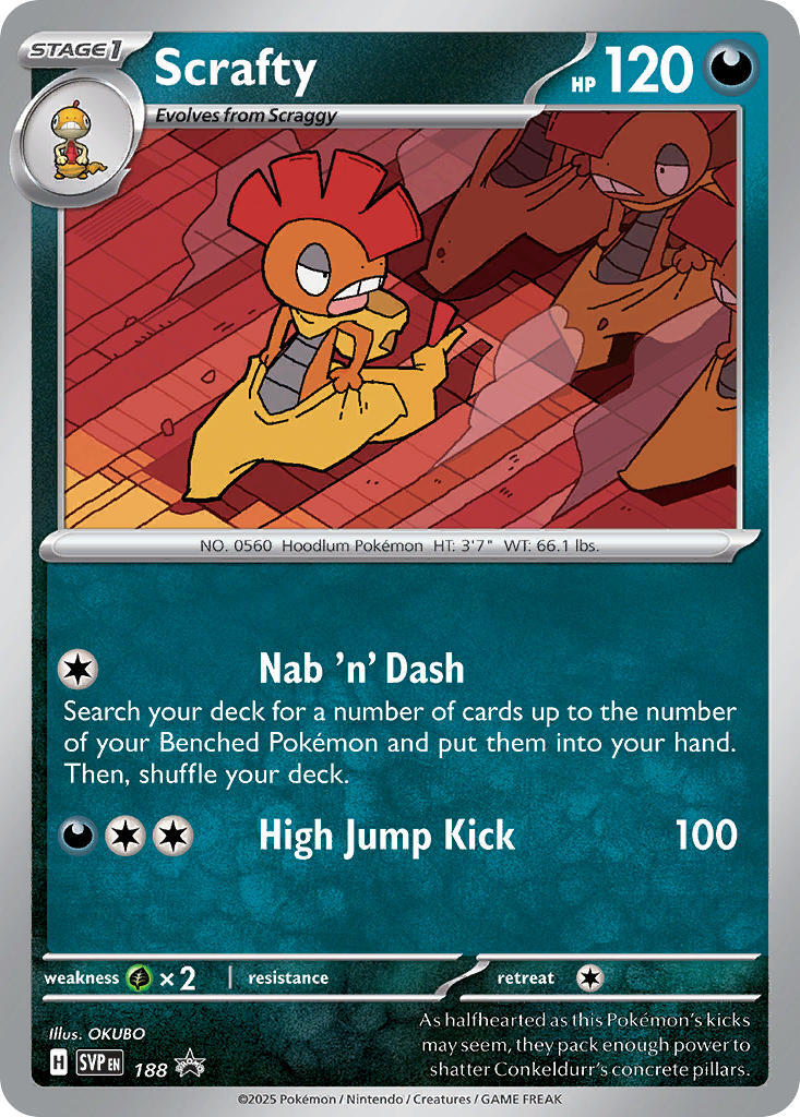 Scrafty (188) [Scarlet & Violet: Black Star Promos] | Odin's Place