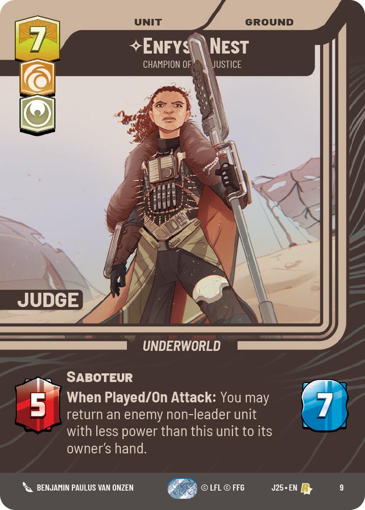 Enfys Nest - Champion of Justice (9) (9) [Judge Promos] | Odin's Place