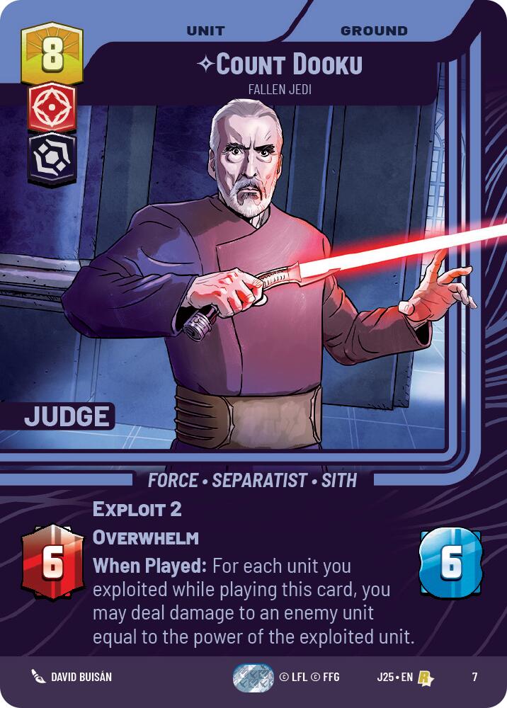 Count Dooku - Fallen Jedi (7) (7) [Judge Promos] | Odin's Place
