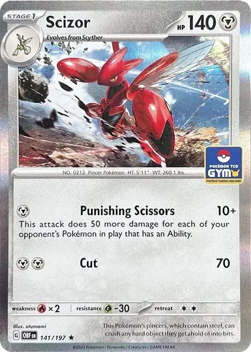 Scizor (141/197) (Pokemon Gym Promo) [Scarlet & Violet: Obsidian Flames] | Odin's Place