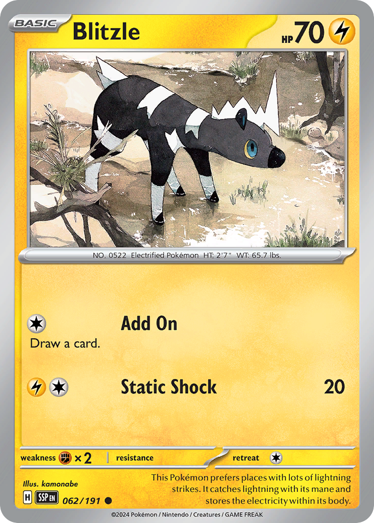Blitzle (062/191) [Scarlet & Violet: Surging Sparks] | Odin's Place