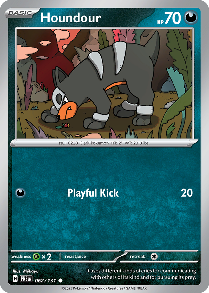 Houndour (062/131) (Master Ball Pattern) [Scarlet & Violet: Prismatic Evolutions] | Odin's Place