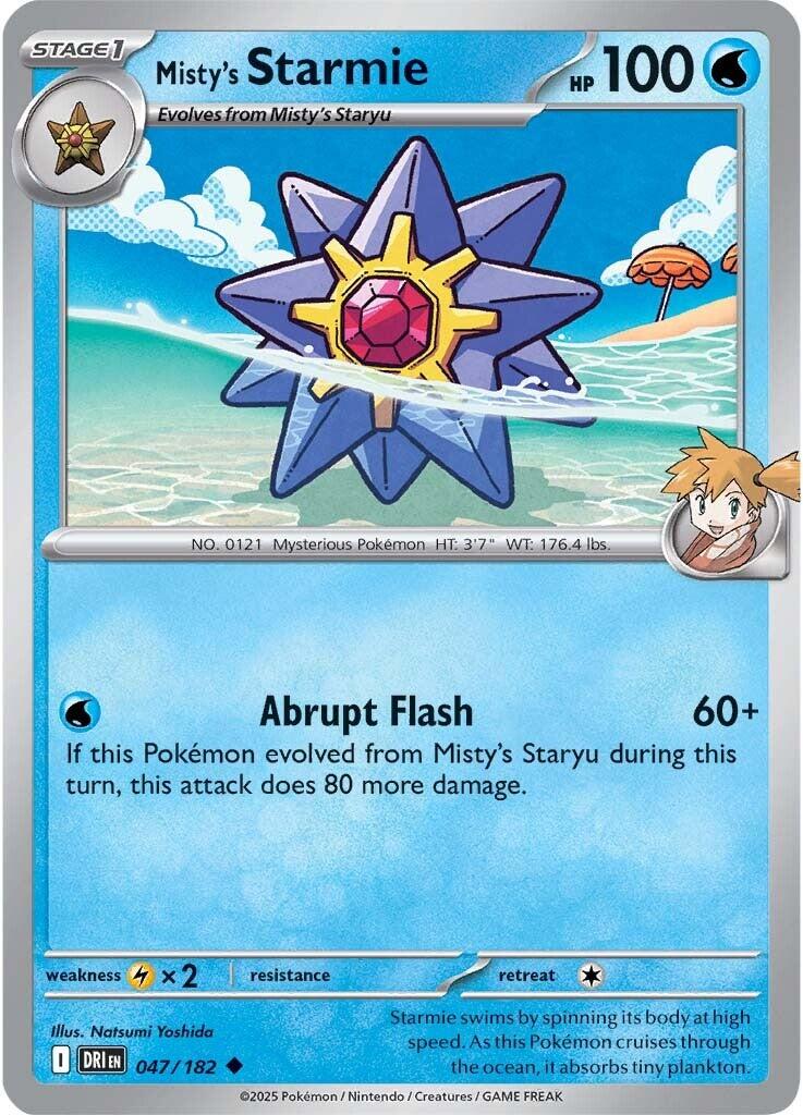 Misty's Starmie (047/182) [Scarlet & Violet: Destined Rivals] | Odin's Place