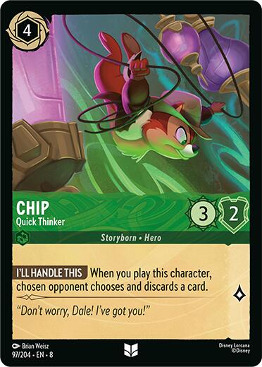 Chip - Quick Thinker (97/204) [Reign of Jafar] | Odin's Place