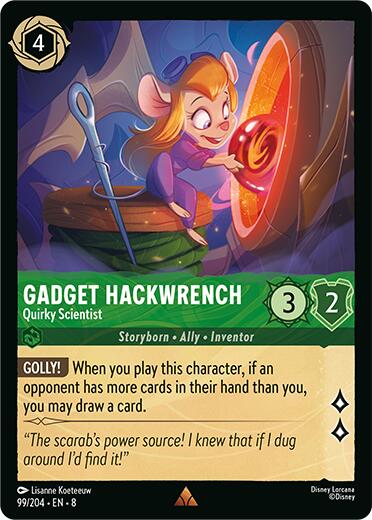 Gadget Hackwrench - Quirky Scientist (99/204) [Reign of Jafar] | Odin's Place