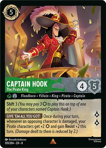 Captain Hook - The Pirate King (109/204) [Reign of Jafar] | Odin's Place