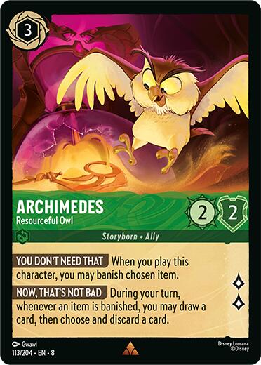 Archimedes - Resourceful Owl (113/204) [Reign of Jafar] | Odin's Place