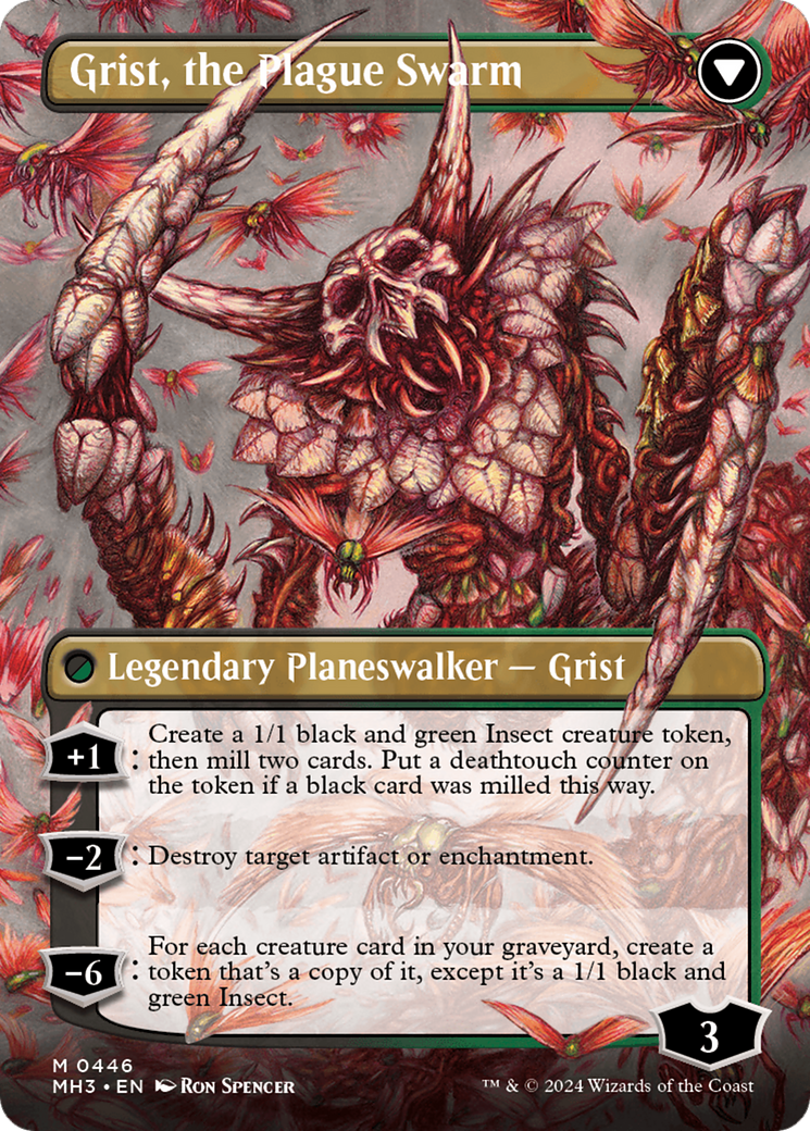 Grist, Voracious Larva // Grist, the Plague Swarm (Borderless) [Modern Horizons 3] | Odin's Place