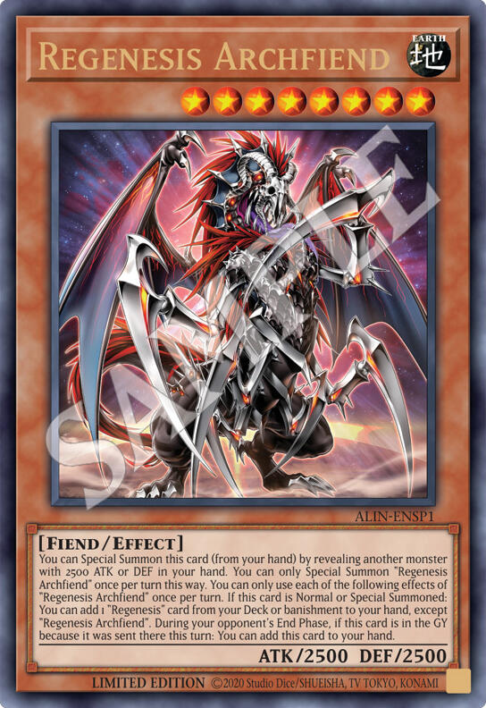 Regenesis Archfiend [ALIN-ENSP1] Ultra Rare | Odin's Place