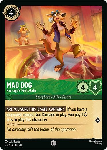 Mad Dog - Karnage's First Mate (93/204) [Reign of Jafar] | Odin's Place