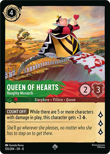 Queen of Hearts - Haughty Monarch (105/204) [Reign of Jafar] | Odin's Place