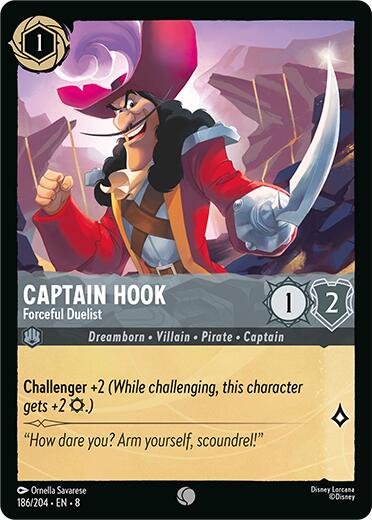 Captain Hook - Forceful Duelist (186/204) [Reign of Jafar] | Odin's Place