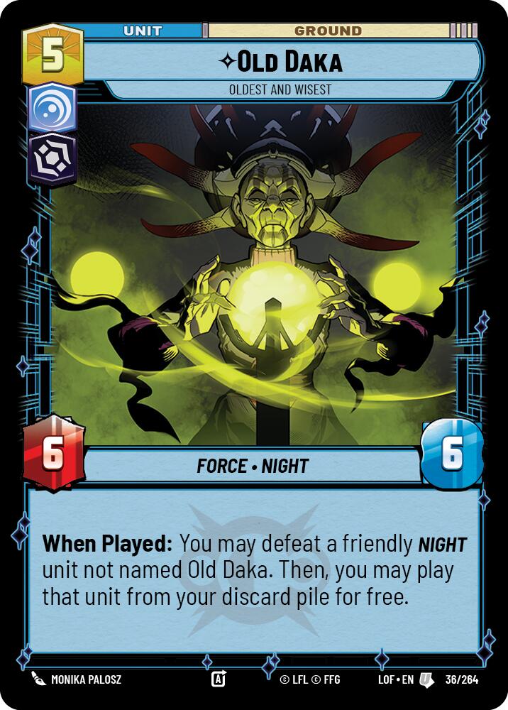 Old Daka - Oldest and Wisest (36/264) (36/264) [Legends of the Force] | Odin's Place