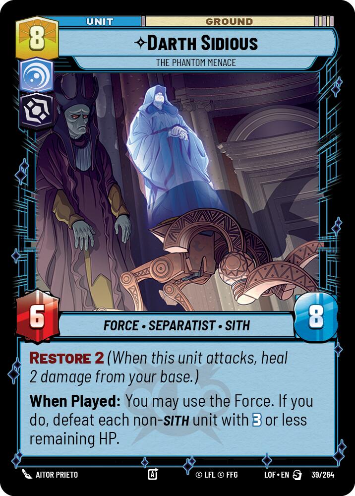 Darth Sidious - The Phantom Menace (39/264) (39/264) [Legends of the Force] | Odin's Place