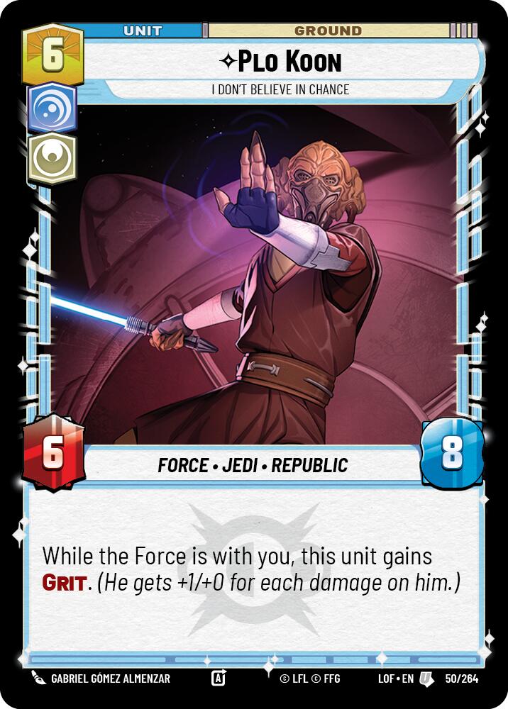 Plo Koon - I Don't Believe in Chance (50/264) (50/264) [Legends of the Force] | Odin's Place