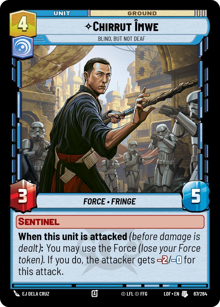 Chirrut Imwe - Blind, but not Deaf (67/264) (67/264) [Legends of the Force] | Odin's Place