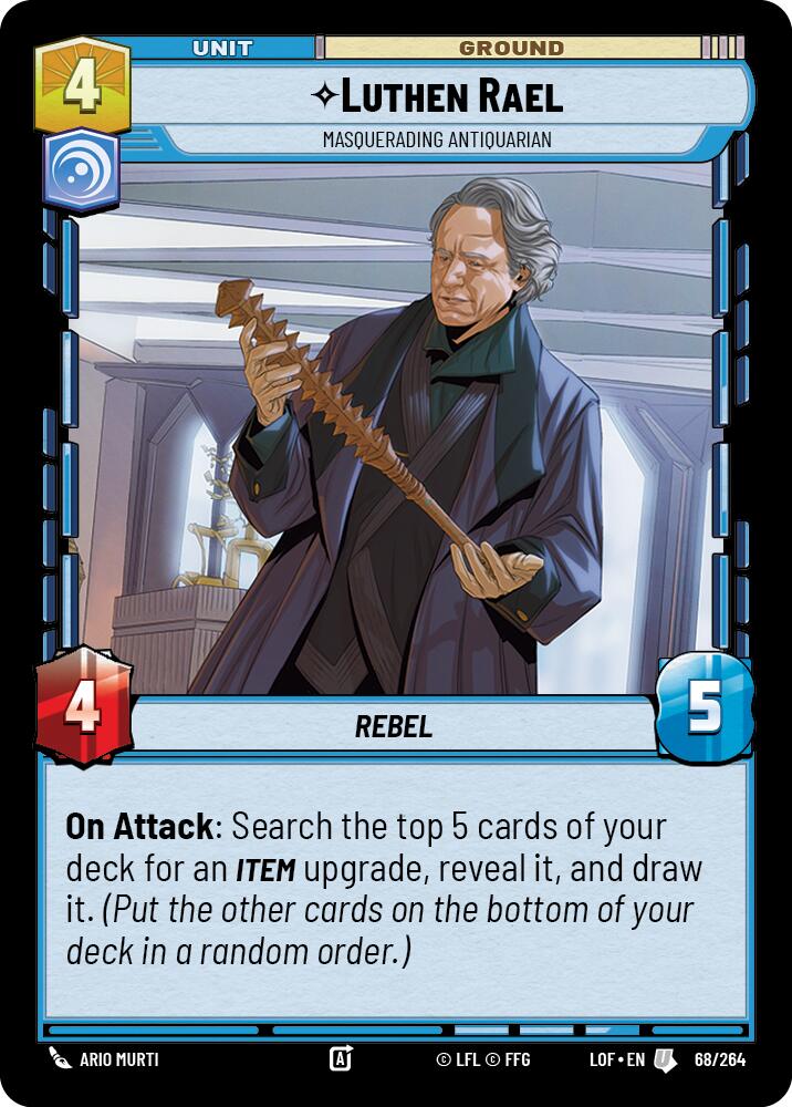 Luthen Rael - Masquerading Antiquarian (68/264) (68/264) [Legends of the Force] | Odin's Place