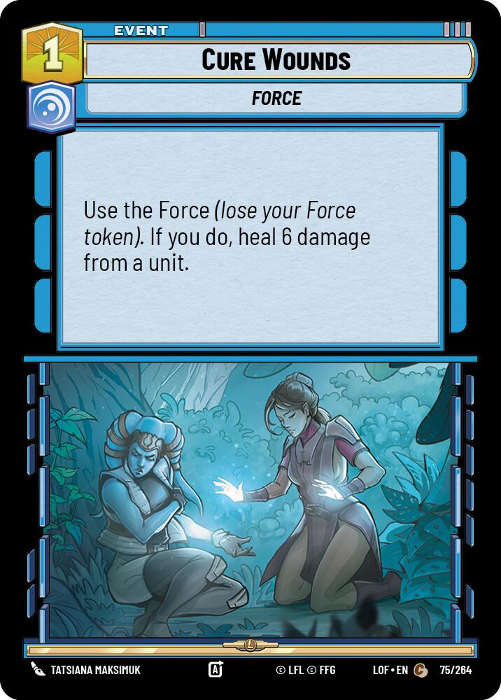 Cure Wounds (75/264) (75/264) [Legends of the Force] | Odin's Place