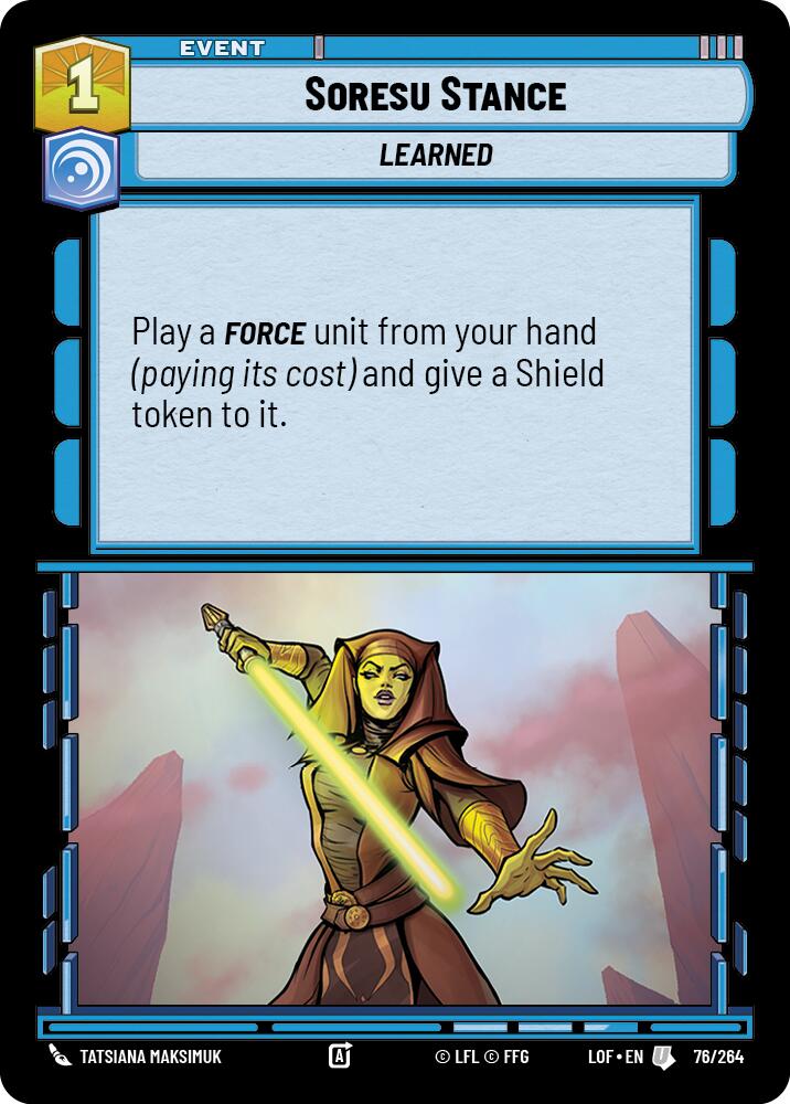 Soresu Stance (76/264) (76/264) [Legends of the Force] | Odin's Place