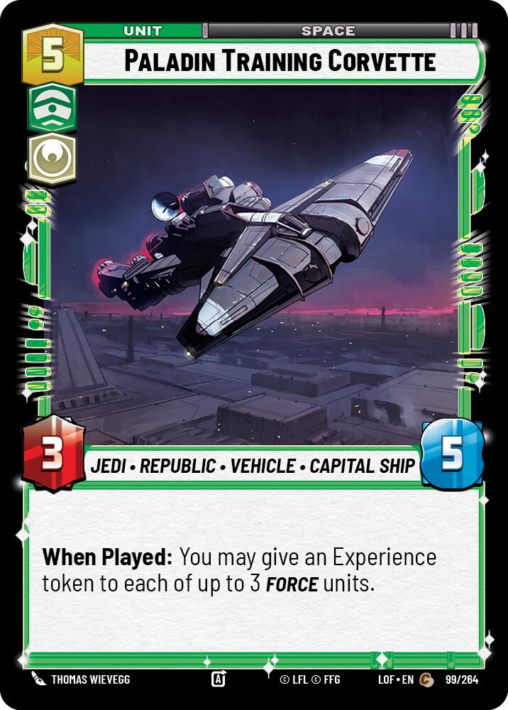 Paladin Training Corvette (99/264) (99/264) [Legends of the Force] | Odin's Place