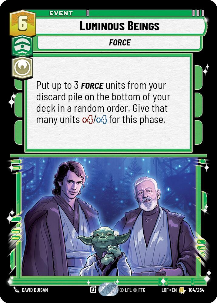Luminous Beings (104/264) (104/264) [Legends of the Force] | Odin's Place