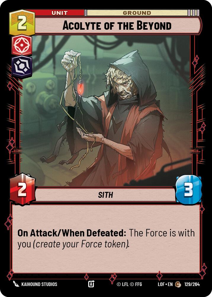 Acolyte of the Beyond (129/264) (129/264) [Legends of the Force] | Odin's Place
