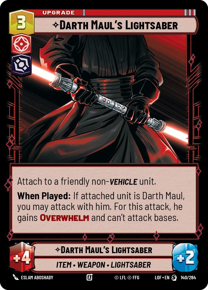 Darth Maul's Lightsaber (140/264) (140/264) [Legends of the Force] | Odin's Place