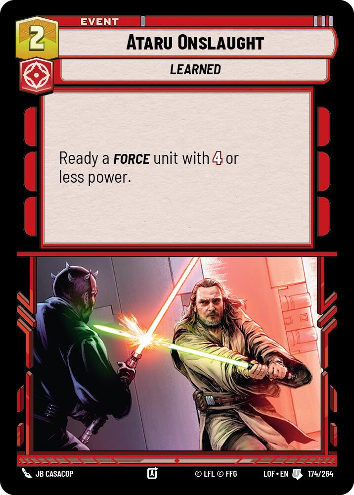 Ataru Onslaught (174/264) (174/264) [Legends of the Force] | Odin's Place