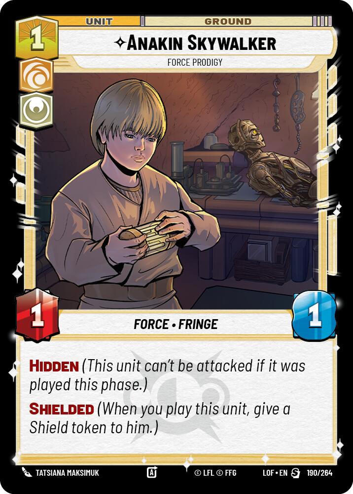 Anakin Skywalker - Force Prodigy (190/264) (190/264) [Legends of the Force] | Odin's Place