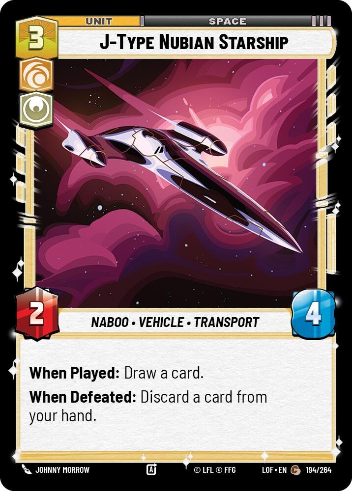 J-Type Nubian Starship (194/264) (194/264) [Legends of the Force] | Odin's Place