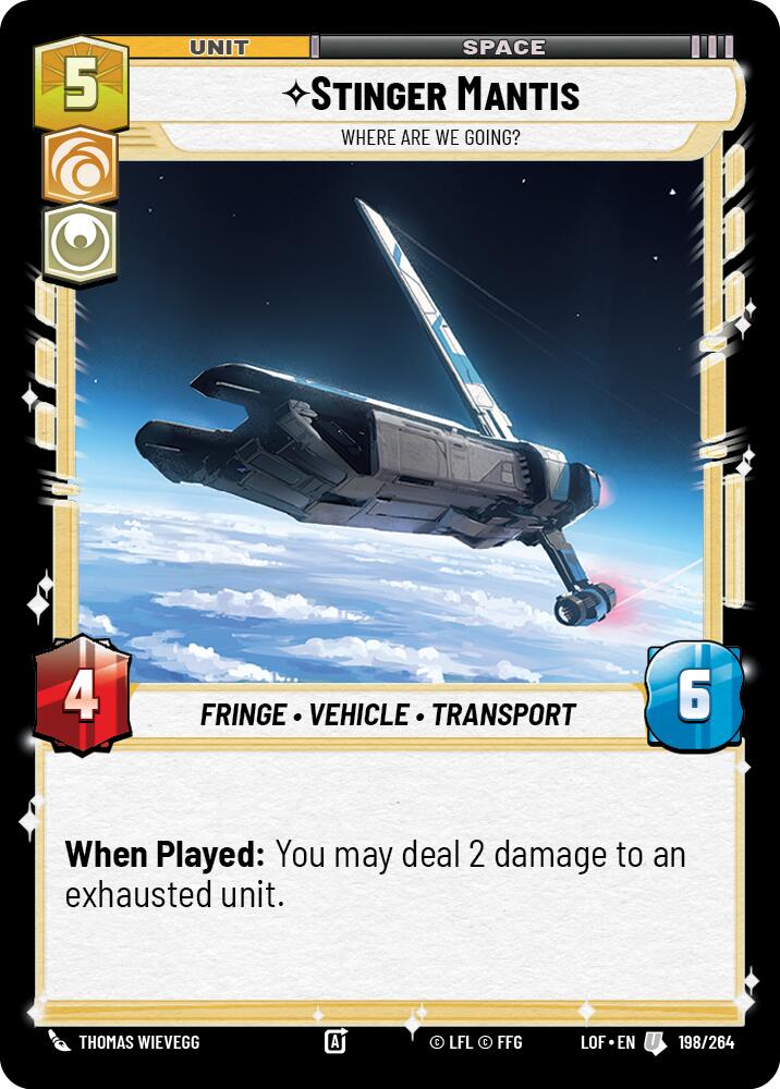Stinger Mantis - Where Are We Going? (198/264) (198/264) [Legends of the Force] | Odin's Place