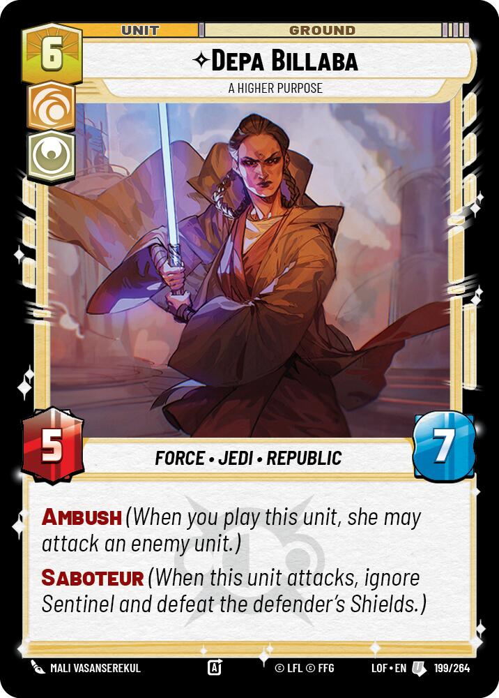 Depa Billaba - A Higher Purpose (199/264) (199/264) [Legends of the Force] | Odin's Place