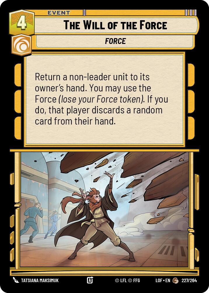 The Will of the Force (227/264) (227/264) [Legends of the Force] | Odin's Place
