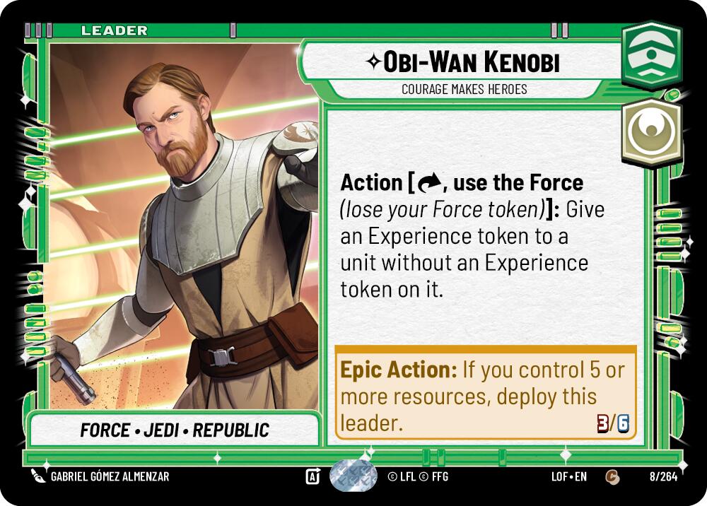 Obi-Wan Kenobi - Courage Makes Heroes (008/264) (008/264) [Legends of the Force] | Odin's Place