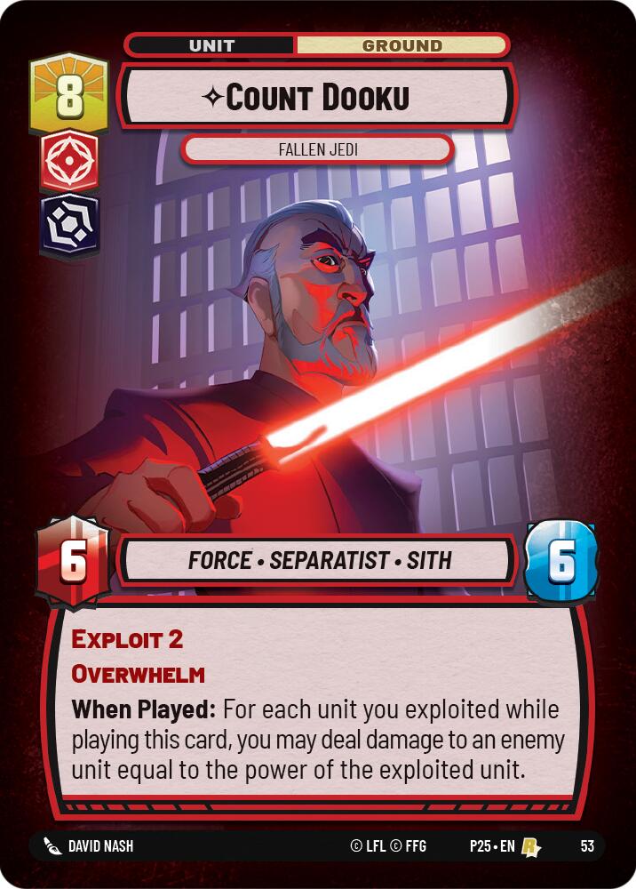 Count Dooku (53) - Fallen Jedi (53) [Store Showdown Promos] | Odin's Place