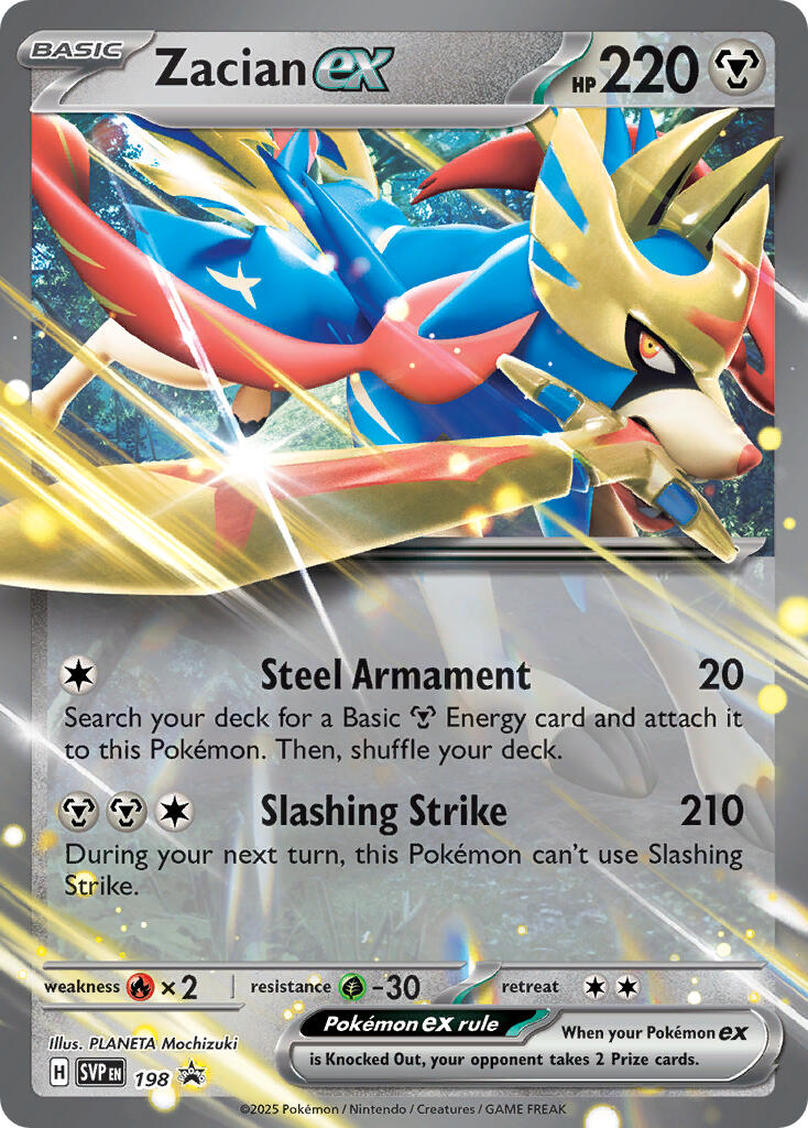 Zacian ex (198) [Scarlet & Violet: Black Star Promos] | Odin's Place