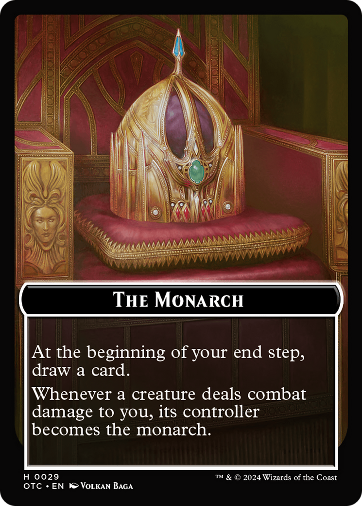 Rogue // The Monarch Double-Sided Token [Outlaws of Thunder Junction Commander Tokens] | Odin's Place