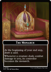 Rogue // The Monarch Double-Sided Token [Outlaws of Thunder Junction Commander Tokens] | Odin's Place