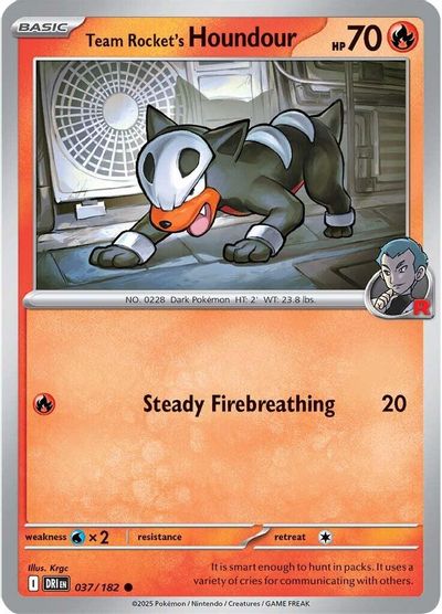 Team Rocket's Houndour (037/182) [Scarlet & Violet: Destined Rivals] | Odin's Place