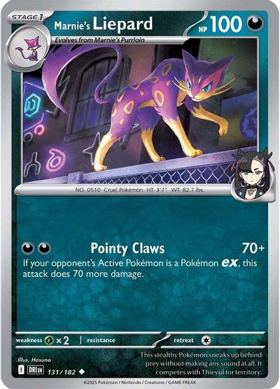 Marnie's Liepard (131/182) [Scarlet & Violet: Destined Rivals] | Odin's Place