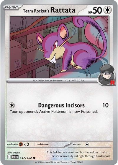 Team Rocket's Rattata (147/182) [Scarlet & Violet: Destined Rivals] | Odin's Place