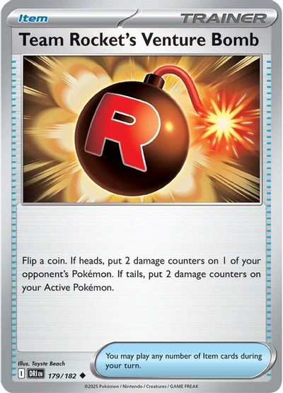 Team Rocket's Venture Bomb (179/182) [Scarlet & Violet: Destined Rivals] | Odin's Place