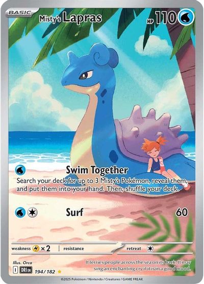 Misty's Lapras (194/182) [Scarlet & Violet: Destined Rivals] | Odin's Place