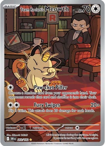 Team Rocket's Meowth (203/182) [Scarlet & Violet: Destined Rivals] | Odin's Place