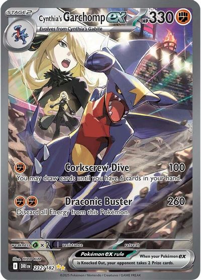 Cynthia's Garchomp ex (232/182) [Scarlet & Violet: Destined Rivals] | Odin's Place
